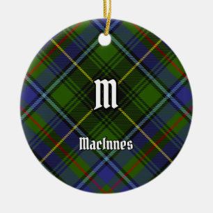 Clan MacInnes Tartan Keramik Ornament
