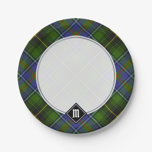 Clan MacInnes Tartan Pappteller (Vorderseite)