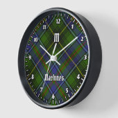 Clan MacInnes Tartan Uhr (Winkel)