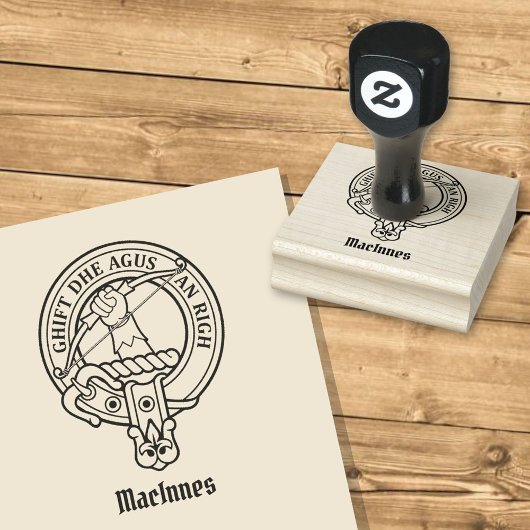 Clan MacInnes Wappen Gummistempel
