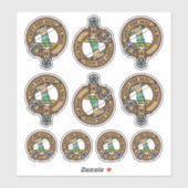 Clan MacInnes Wappen Sticker Set (Blatt)