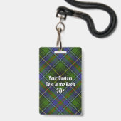 Clan MacInnes Wappen über Tartan Ausweis (Back with Lanyard)
