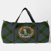 Clan MacInnes-Wappen über Tartan Duffle Bag (Vorderseite)