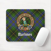 Clan MacInnes Wappen über Tartan Mousepad (Mit Mouse)