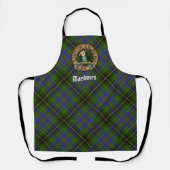 Clan MacInnes Wappen über Tartan Schürze (Vorderseite)