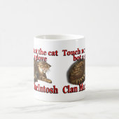 Clan MacIntosh Touch Nicht der Katzen-Bot ein Hand Kaffeetasse (Mittel)