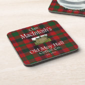 Clan MacIntosh's Old Moy Hall Coffee Co. Getränkeuntersetzer (Linke Seite)