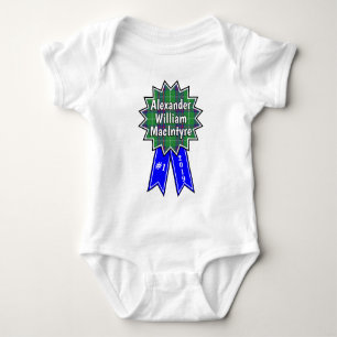 Clan MacIntyre #1 Award Blue Ribbon Baby Strampler