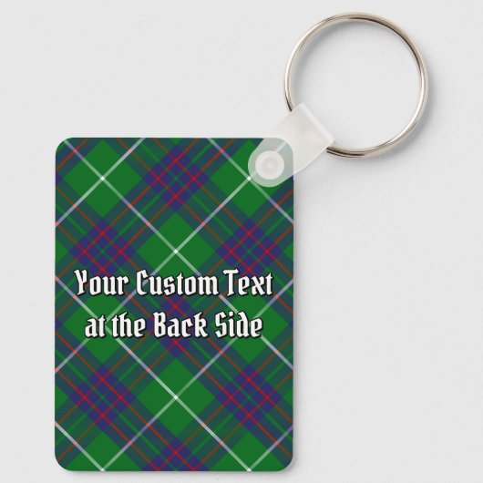 Clan MacIntyre Crest over Hunting Tartan Keychain Schlüsselanhänger (Rückseite)