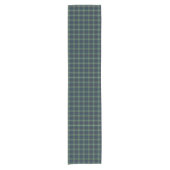 Clan MacIntyre Green und Blue Scottish Tartan Kurzer Tischläufer (Vorderseite)