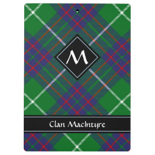 Clan MacIntyre Hunting Tartan Clipboard Klemmbrett