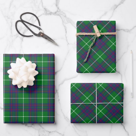Clan MacIntyre Hunting Tartan Geschenkpapier Set (Vorderseite)
