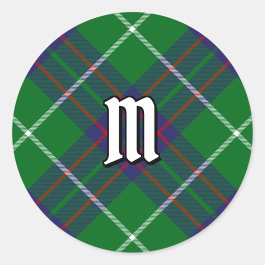 Clan MacIntyre Hunting Tartan Runder Aufkleber (Vorderseite)