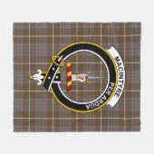 Clan MacIntyre Jagd gewitterter Tartan Kariert Fleecedecke (Vorderseite (Horizontal))