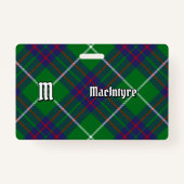 Clan MacIntyre Jagd Tartan Abzeichen Ausweis (Vorderseite)