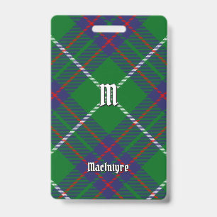 Clan MacIntyre Jagd Tartan Abzeichen Ausweis