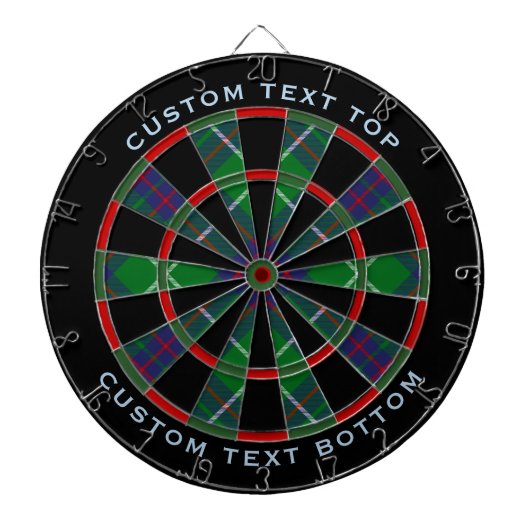 Clan MacIntyre Jagd Tartan Dart Board Dartscheibe (vorne)