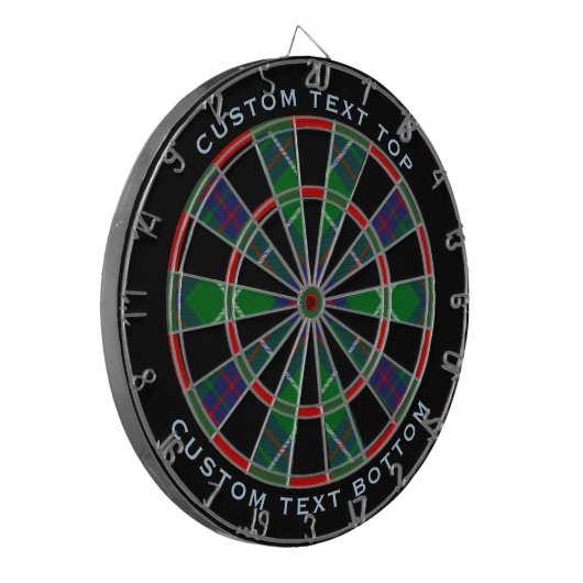 Clan MacIntyre Jagd Tartan Dart Board Dartscheibe (Vorderseite Links)