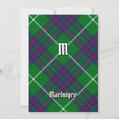 Clan MacIntyre Jagd Tartan Einladung (Vorderseite)