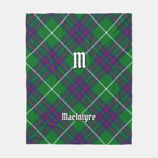Clan MacIntyre Jagd Tartan Fleece Blanket (Vorderseite)