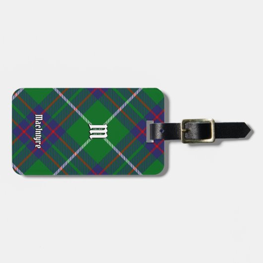 Clan MacIntyre Jagd Tartan Gepäckmarke Gepäckanhänger (Vorderseite horizontal)