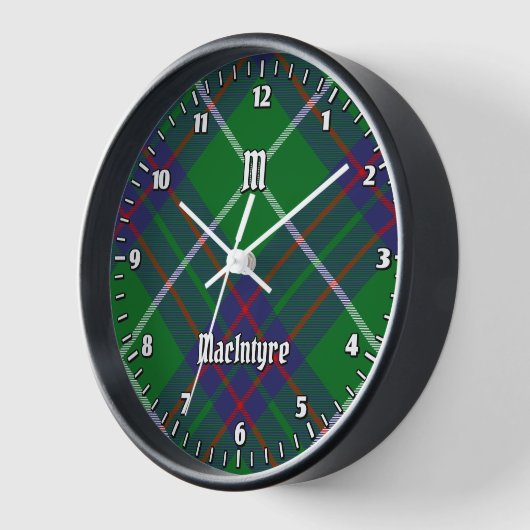 Clan MacIntyre Jagd Tartan Große Uhr (Winkel)