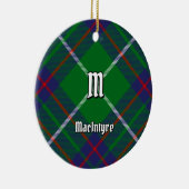 Clan MacIntyre Jagd Tartan Keramik Ornament (Rechts)