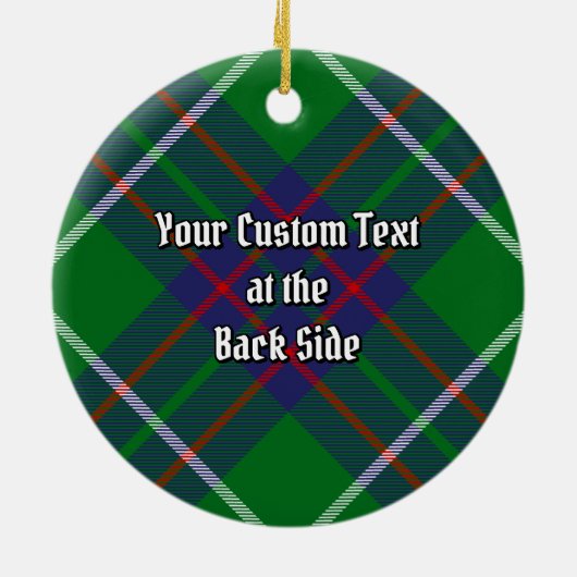 Clan MacIntyre Jagd Tartan Keramik Ornament (Hinten)