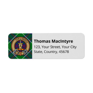 Clan Macintyre Jagd Tartan Label