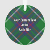 Clan MacIntyre Jagd Tartan Ornament (Rückseite)