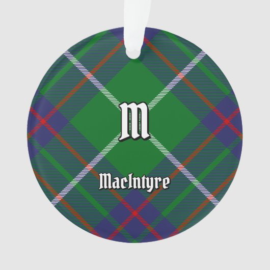 Clan MacIntyre Jagd Tartan Ornament (Vorderseite)