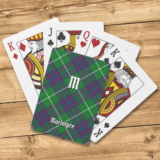 Clan MacIntyre Jagd Tartan Spielkarten