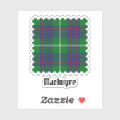 Clan MacIntyre Jagd Tartan Sticker (Blatt)
