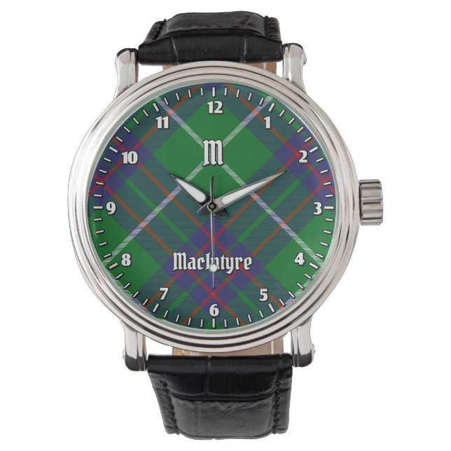 Clan MacIntyre Jagd Tartan Watch Armbanduhr (Vorderseite)