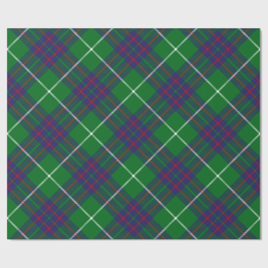 Clan MacIntyre Jagd Tartan Wrapping Paper Geschenkpapier (Flach)