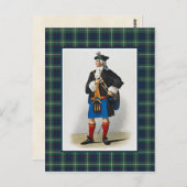 Clan MacIntyre Vintag Illustration Tartan Frame Postkarte (Vorne/Hinten)