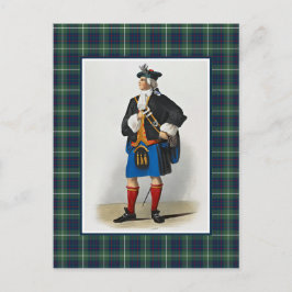 Clan MacIntyre Vintag Illustration Tartan Frame Postkarte