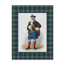 Clan MacIntyre Vintag Illustration Tartan Frame