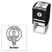 Clan MacIntyre Wappen Selbstfarbige Briefmarke Permastempel (Beispiel)
