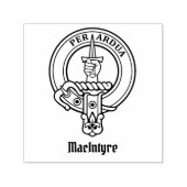 Clan MacIntyre Wappen Selbstfarbige Briefmarke Permastempel (Design)