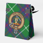 Clan MacIntyre Wappen über Jagd Tartan Gefallen Bo Geschenkschachtel (Rückseite)