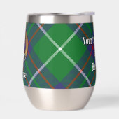 Clan MacIntyre Wappen über Tartan (Links)