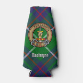 Clan MacIntyre Wappen über Tartan Flaschenkühler (Vorderseite)