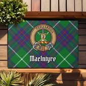 Clan MacIntyre Wappen über Tartan Fußmatte