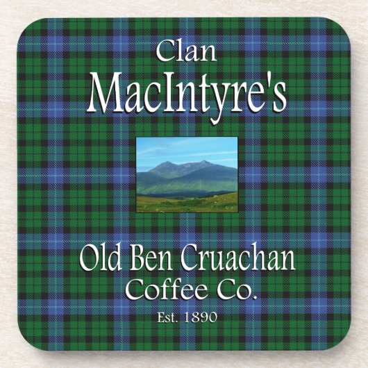 Clan MacIntyres Old Ben Cruachan Coffee Co. Untersetzer (Vorderseite)