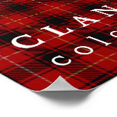 Clan MacIver Colors of Scotland Tartan Poster (Ecke)