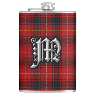 Clan MacIver MacIvor Tartan-alte Flachmann