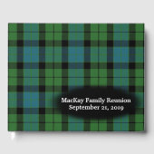 Clan MacKay Ancient Tartan Kariert Family Wiederse Gästebuch (Vorderseite)