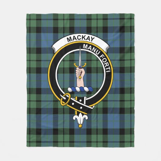 Clan MacKay Ancient Tartan Kariert Fleecedecke (Vorderseite)