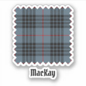 Clan MacKay Blue Tartan Aufkleber (Vorderseite)